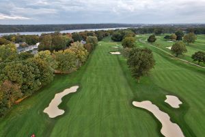 Wannamoisett 4th Fairway Aerial